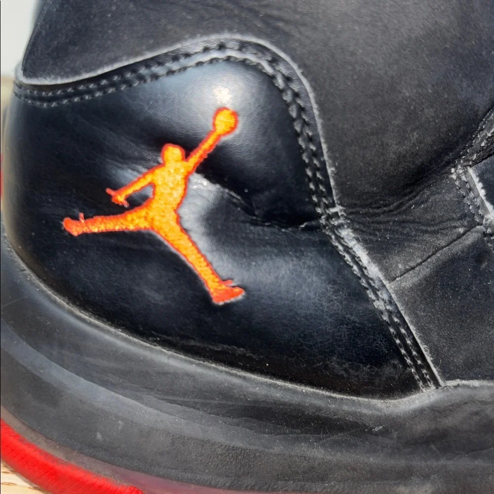 Jordan Max Aura Black Infared Red Basketball Sneakers Shoes Lace-Up Size Mens 18
